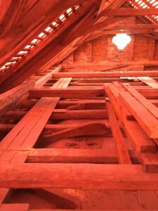 Synagogue roof seen from the east (Photo by Marie Orlando)